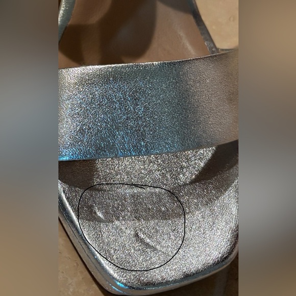NWOB 27 EDIT NATURALIZER Jaselle Platform- Metallic Leather Silver, size 7.5M - Picture 13 of 15